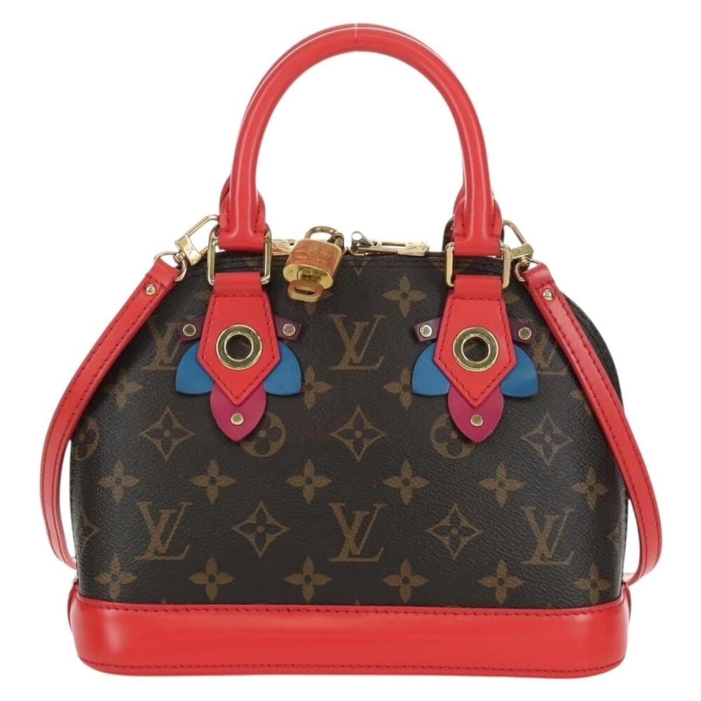 Louis Vuitton Monogram Totem Alma BB Handbag Red